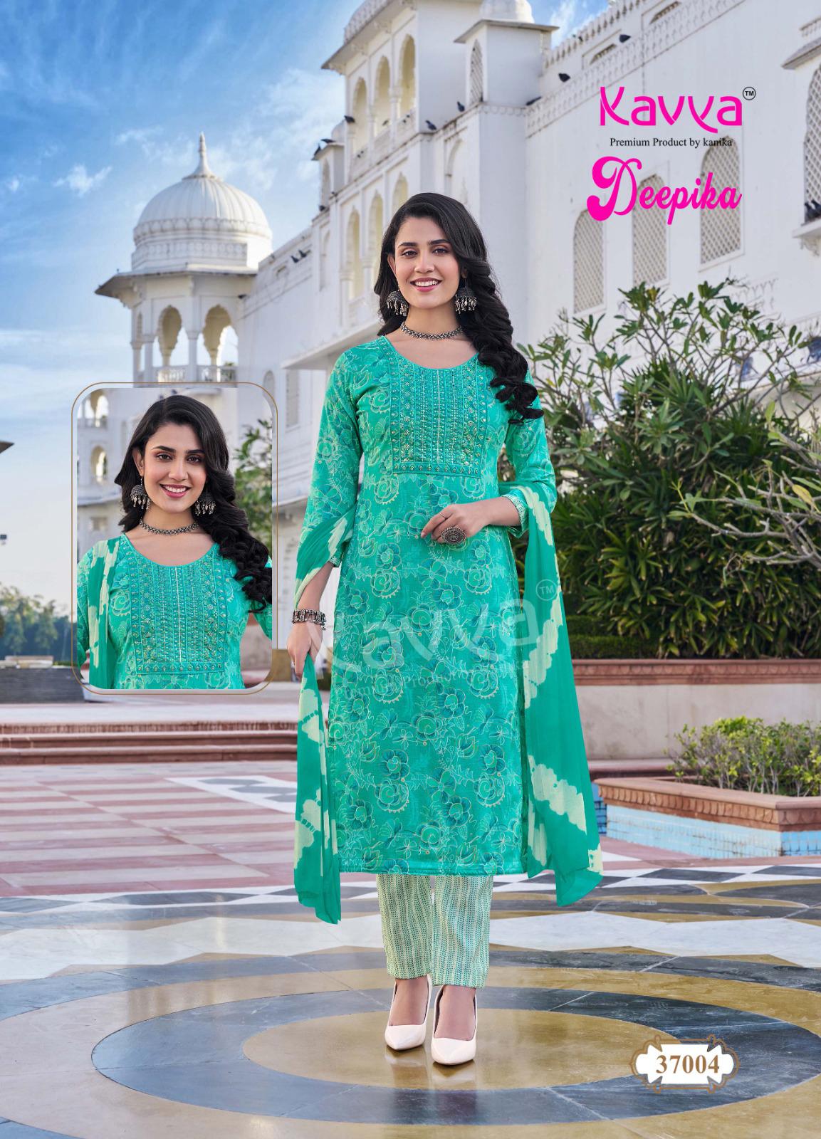 Deepika Vol 37 By Kavya Straight Kurti With Bottom Dupatta Orders In India